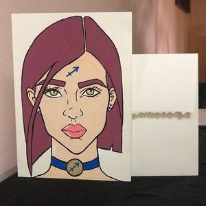 Handmade cards zodiac with envelope